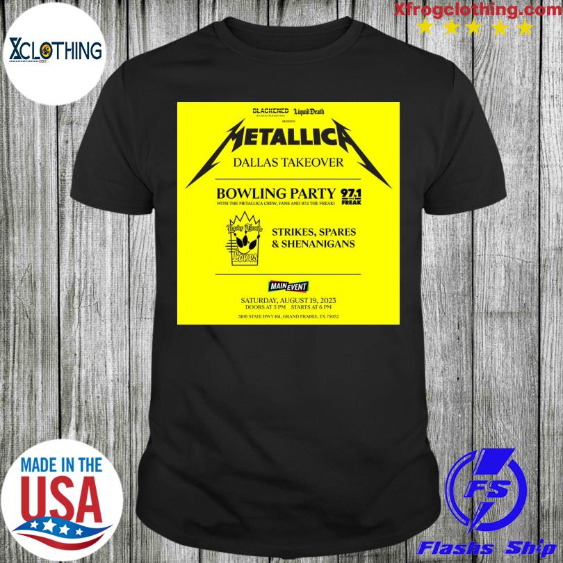 Official metallica august 6 metlife stadium east rutherford nj tour 2023  poster shirt, hoodie, sweatshirt for men and women