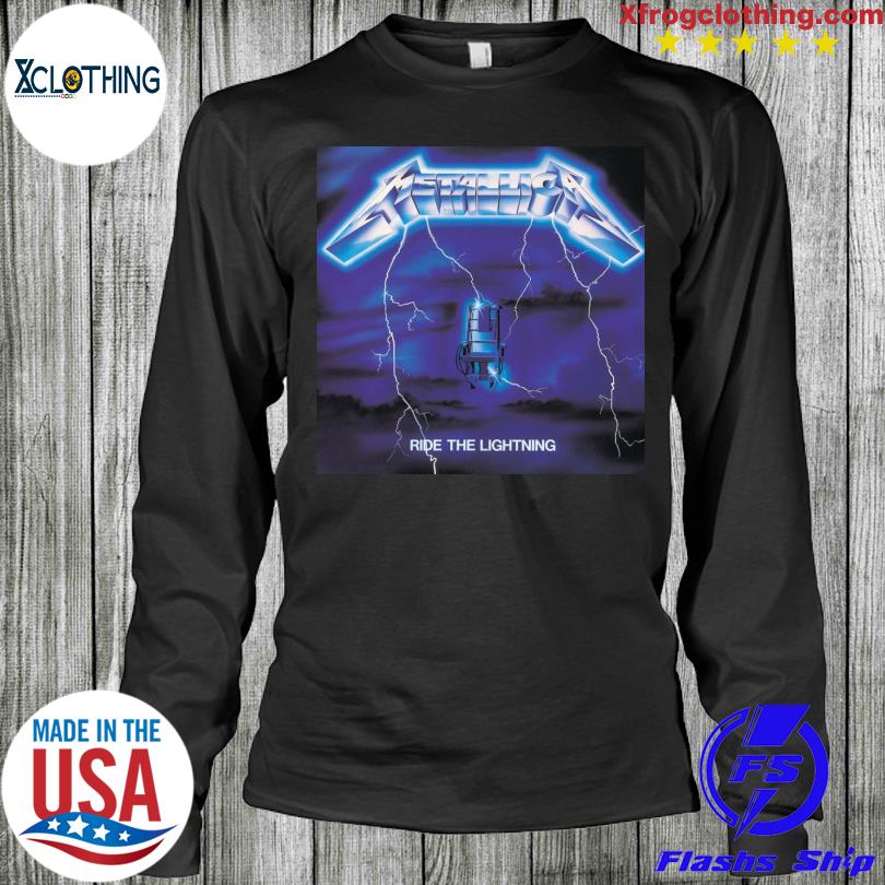 metallica ride the lightning long sleeve shirt