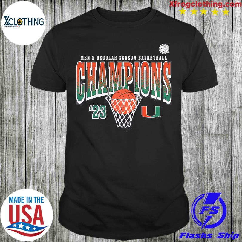 Miami Hurricanes men's regular season basketball 23 shirt