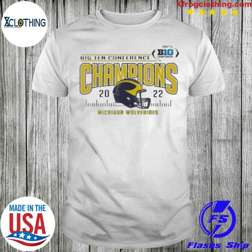 Michigan Wolverines Big Ten Champs 2022 Football Helmet shirt