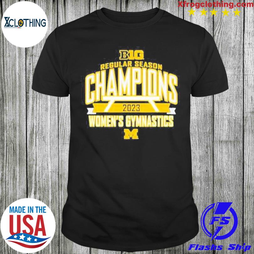 Michigan Wolverines Blue 84 2023 Big Ten Women’S Gymnastics Regular Season Champions shirt