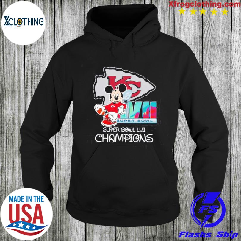 Kansas City Chiefs Mickey Mouse All Over Print 3D Hoodie - Banantees