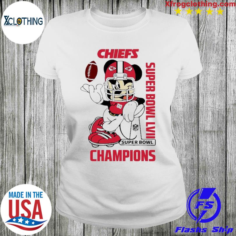 Mickey Mouse Kansas City Chiefs Super Bowl LVII Champions Shirt