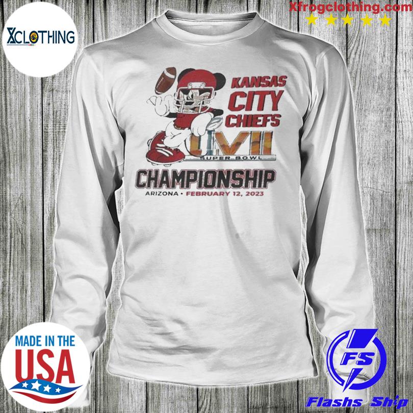 Mickey Mouse Kansas City Chiefs Super Bowl Lvii Championship 2023