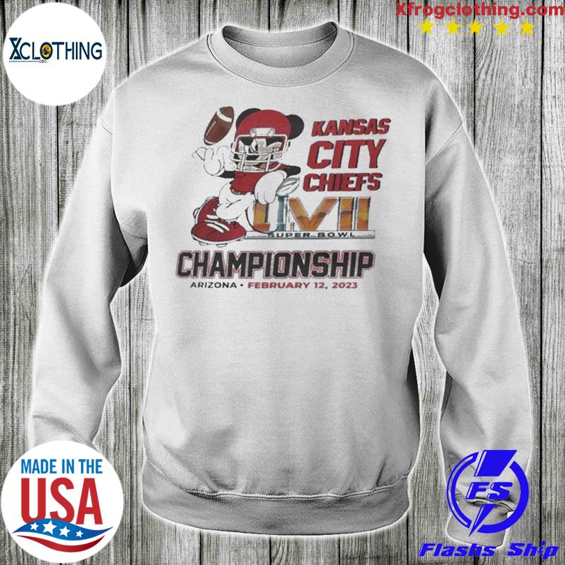 Offiical Mickey Mouse Kansas City Chiefs Super Bowl LVII 2023