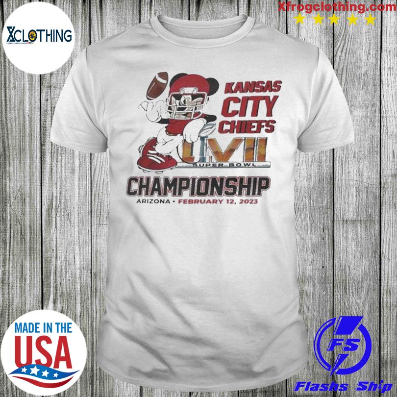 Mickey Mouse Kansas City Chiefs Super Bowl Lvii Championship 2023