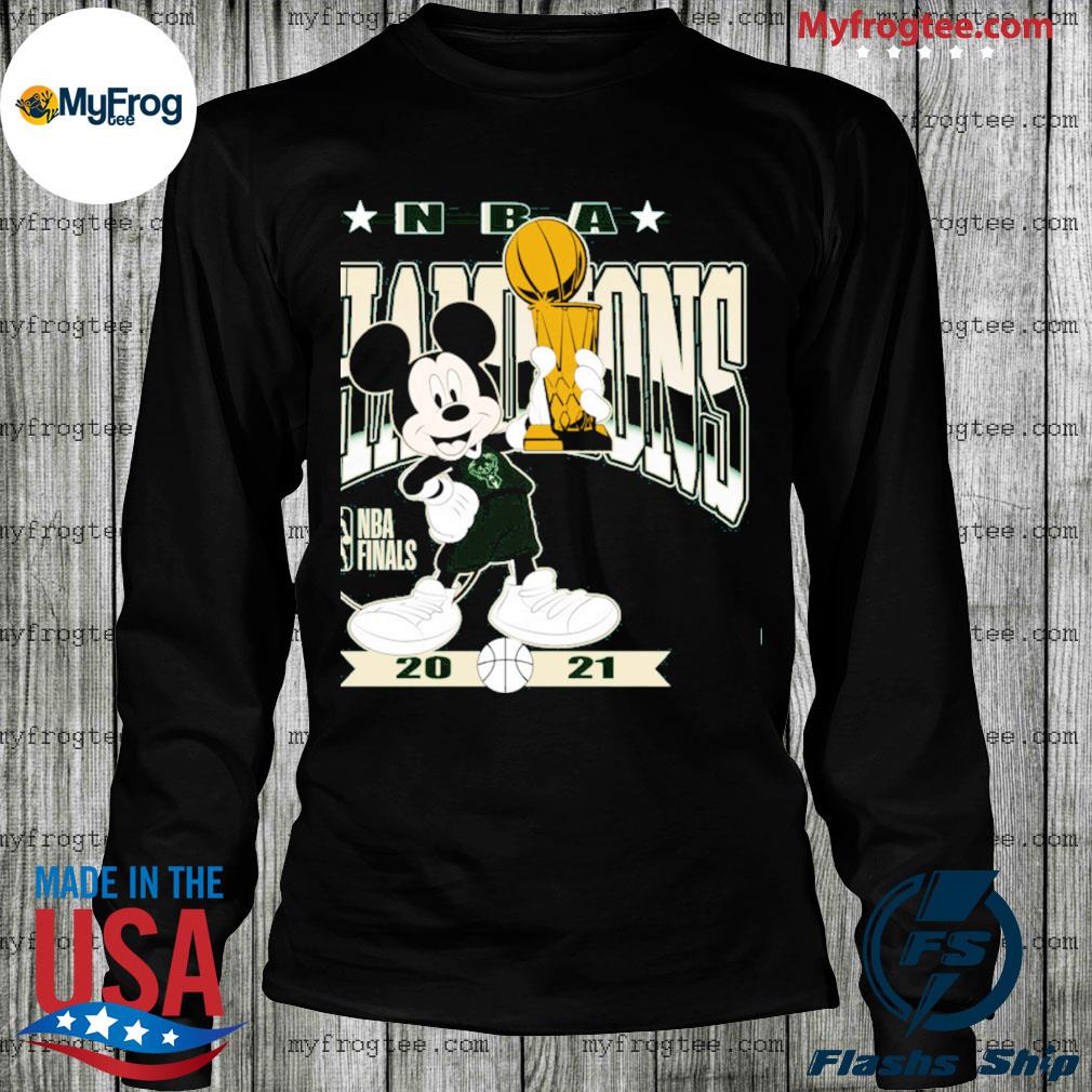 Mickey Mouse NBA champions Bucks NBA Finals 2021 shirt, hoodie