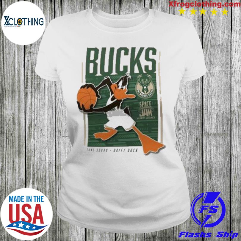 Milwaukee Bucks Fanatics Branded Space Jam Tune Squad Daffy Duck T-Shirt -  Womens