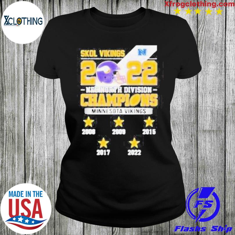 Minnesota Vikings 5x2022 Nfc North Division Champions Shirt - NVDTeeshirt