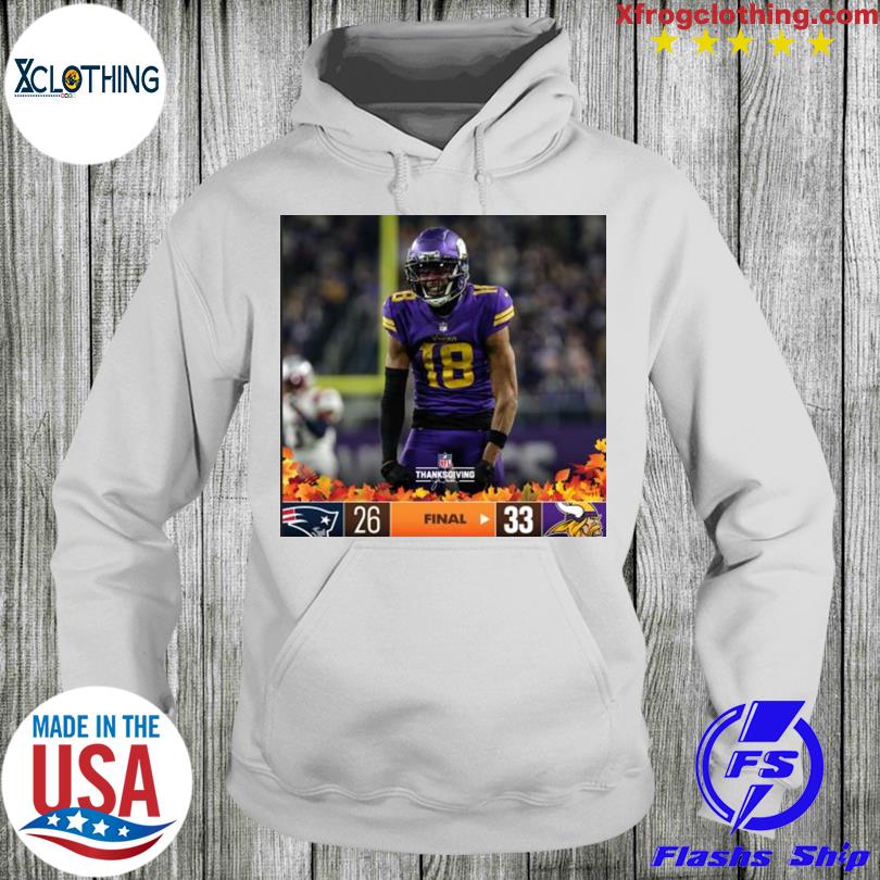 New England Patriots Vs Minnesota Vikings NFL On Madden Thanksgiving shirt,  hoodie, sweater, long sleeve and tank top