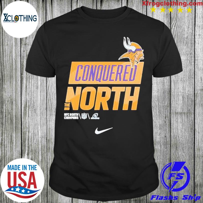 Vikings conquered north the nfc north champions shirt, hoodie