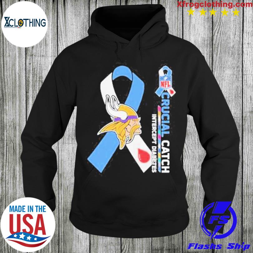 Vikings Intercept Cancer Nfl Crucial Catch T-Shirt, hoodie, sweater, long  sleeve and tank top