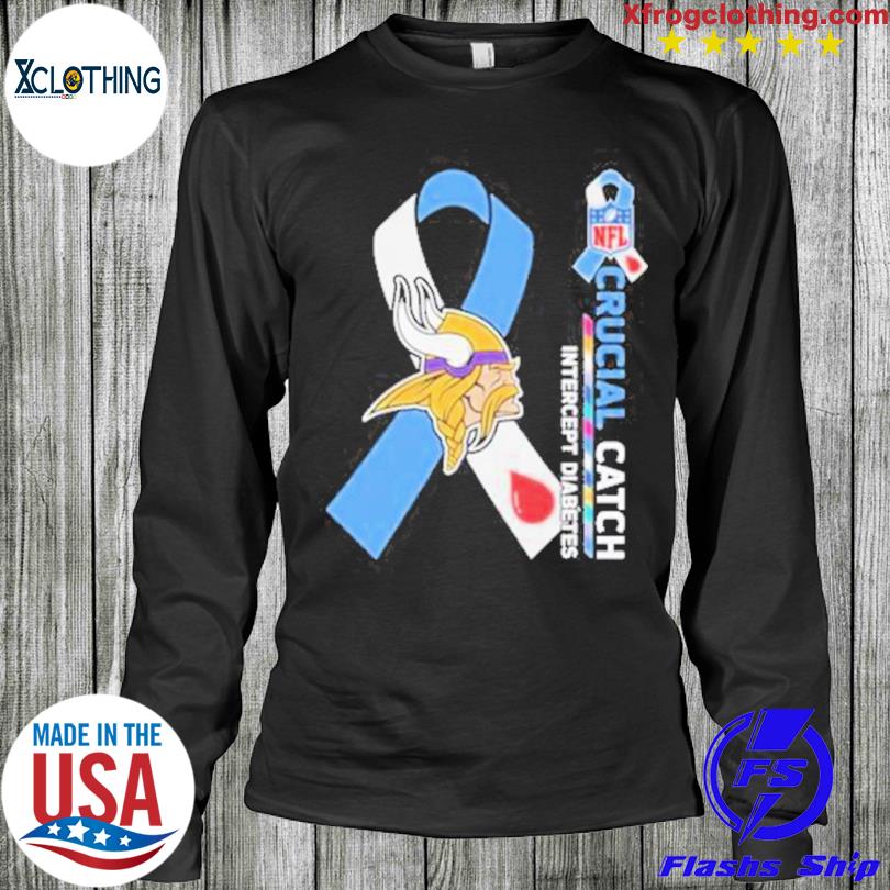 Minnesota Vikings Crucial Catch Intercept cancer 2023 shirt, hoodie,  sweater, long sleeve and tank top