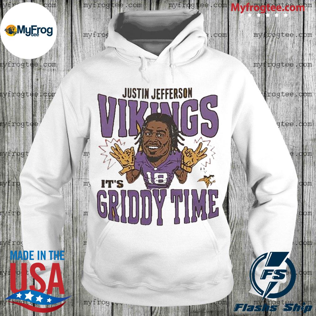 Jefferson Griddy Time Youth Hoodie Vikings Minnesota -   Israel