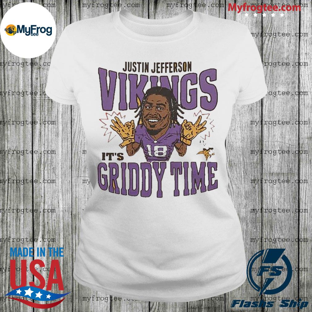 Justin Jefferson Griddy Shirt Womens Vikings Shirt Minnesota Vikings Gift -  Happy Place for Music Lovers