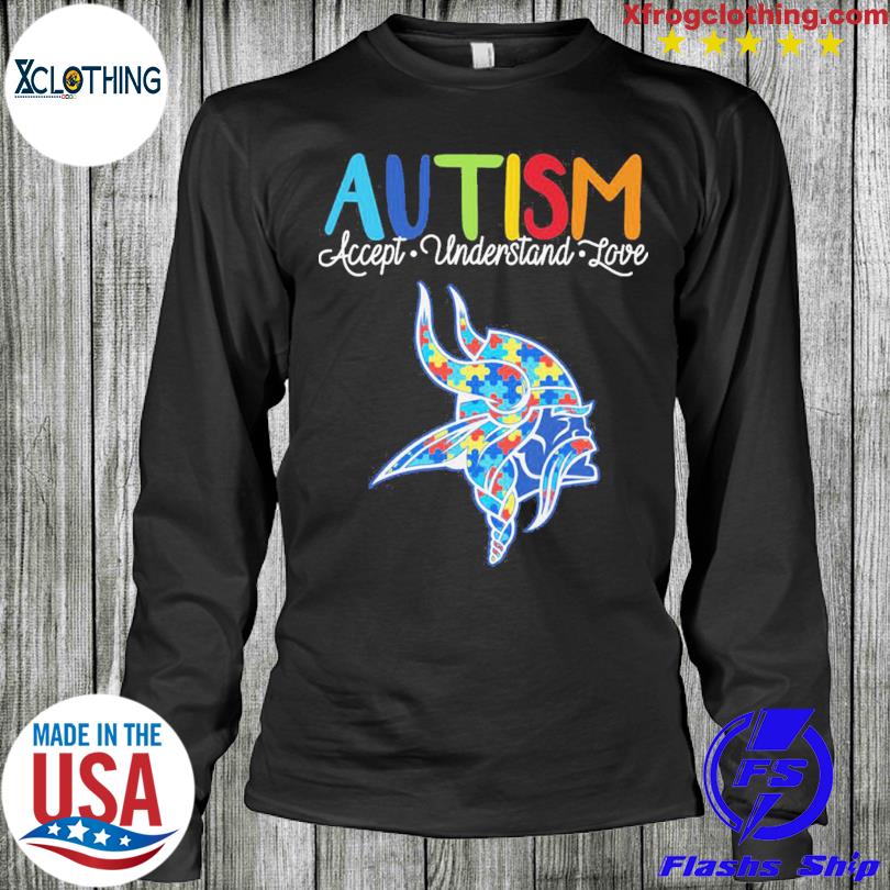 Minnesota Vikings NFL Autism Awareness Personalized Hoodie T Shirt - Growkoc