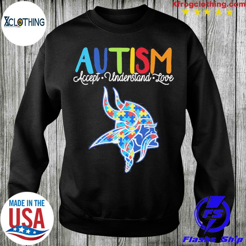 Minnesota Vikings NFL Autism Awareness Personalized Hoodie T Shirt - Growkoc