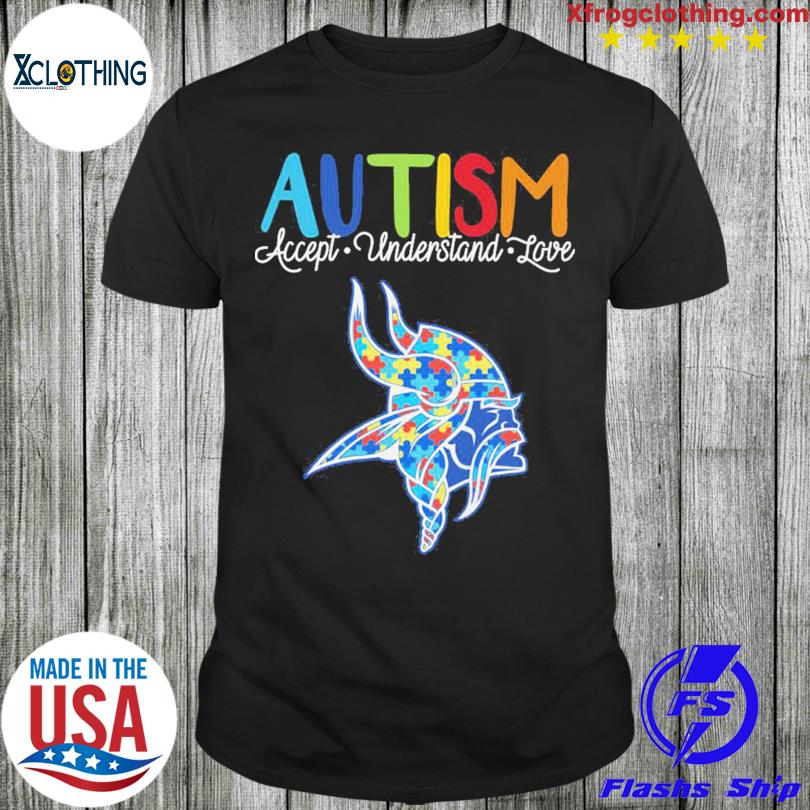 Minnesota Vikings NFL Autism Awareness Personalized Hoodie T Shirt - Growkoc