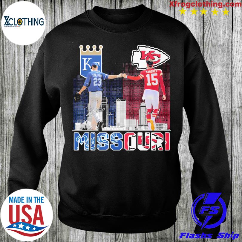 Missouri Kansas City Chief Patrick Mahomes And Royals Greinke T Shirt -  Growkoc