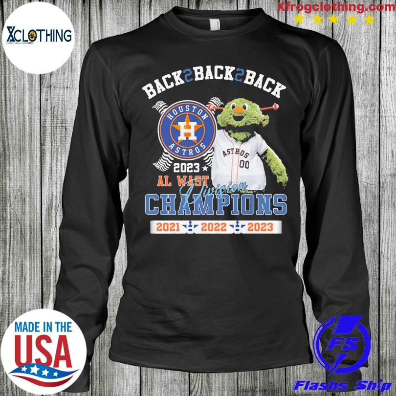 Official Mlb Houston Astros Back2back2back 2023 Al East Division Champions  2021 2022 2023 Logo Shirt, hoodie, sweater, long sleeve and tank top