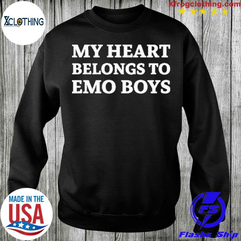 I Love Emo Boys T-Shirt , I Heart Emo Boys Shirt All Sizes Emo