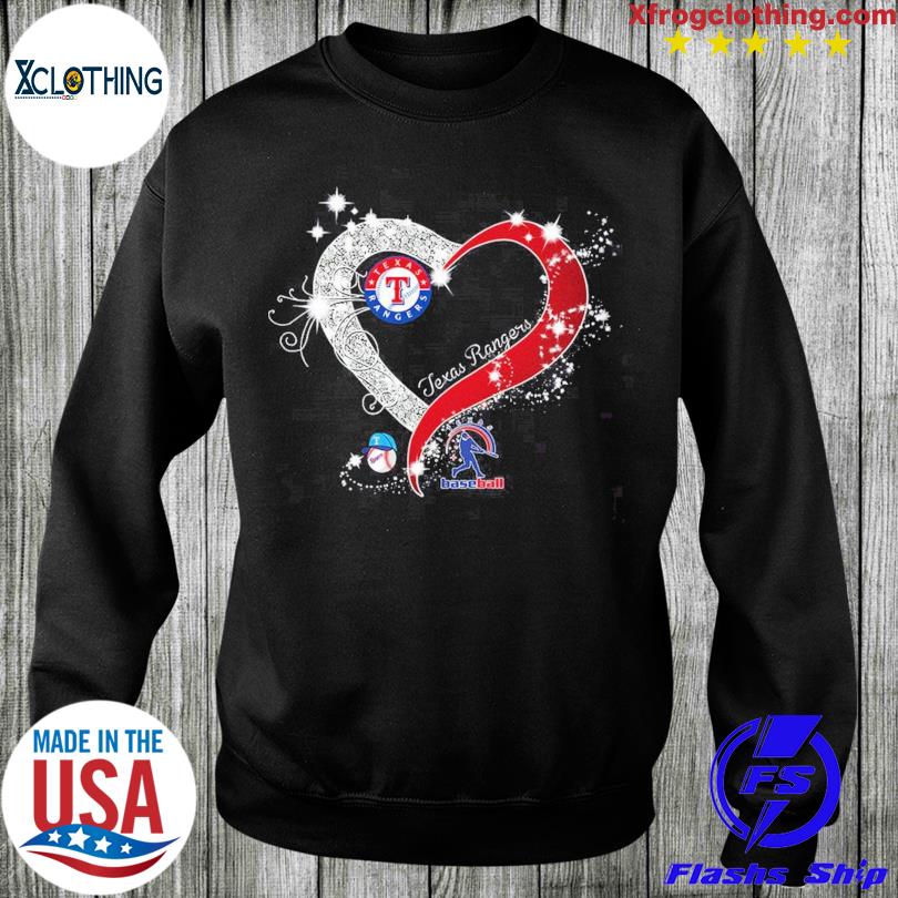 Official My heart Texas rangers team shirt - CraftedstylesCotton