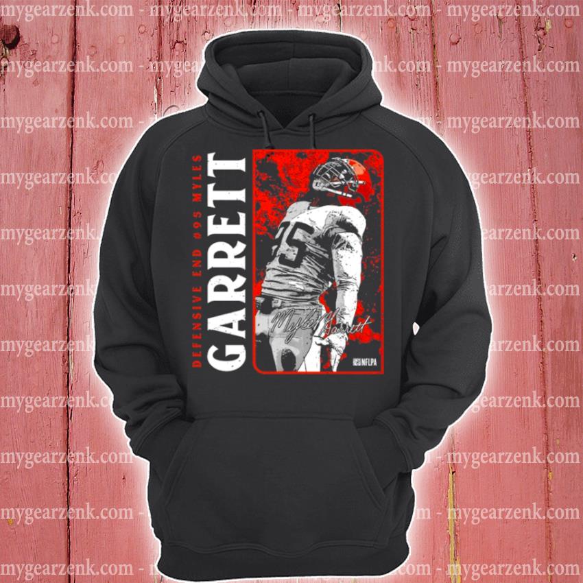 Myles Garrett Defensive End 95 Myles Cleveland Browns signature shirt,  hoodie, sweater and long sleeve