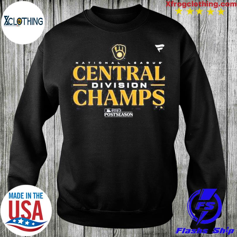 Original Milwaukee Brewers Nike Division Champions Brewers National League  Central 2023 Postseason shirt, hoodie, sweater, long sleeve and tank top