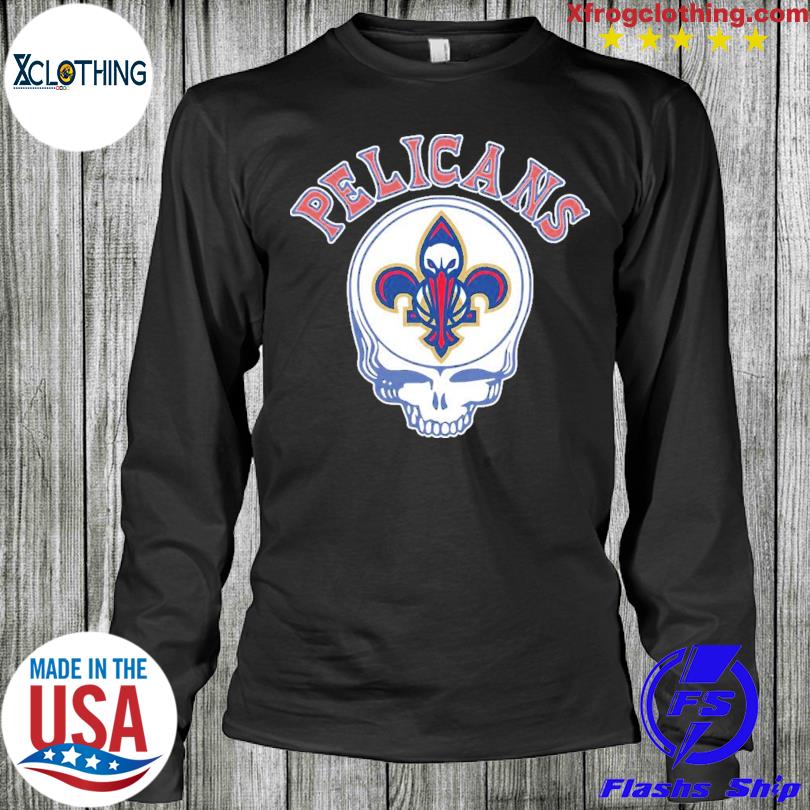 NBA Grateful Dead Pelicans Shirt Black - Limotees