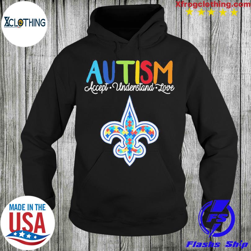 New Orleans Saints NFL Autism Awareness Accept Understand Love Shirt -  Growkoc