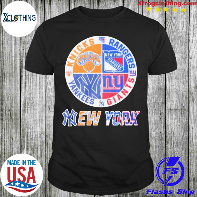 New York Sport Team Ny Yankees Ny Knicks And Ny Giants Shirt