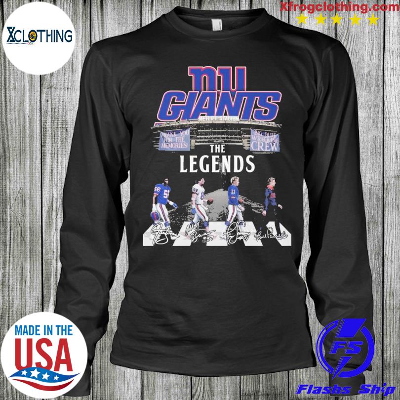 New york giants the legends big blue wrecking thank you for the memories  shirt, hoodie, sweater, long sleeve and tank top