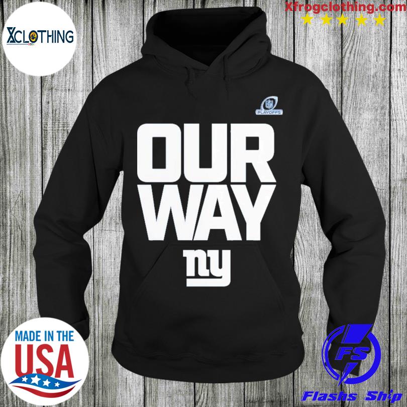 Men's Fanatics Branded Royal New York Giants 2022 NFL Playoffs Wild Card  Our Way T-Shirt