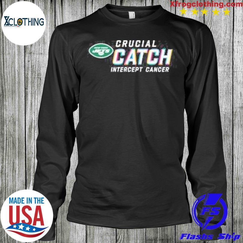 Ny Intercept Cancer Shirt - Crucial Catch Sweatshirt Short Sleeve