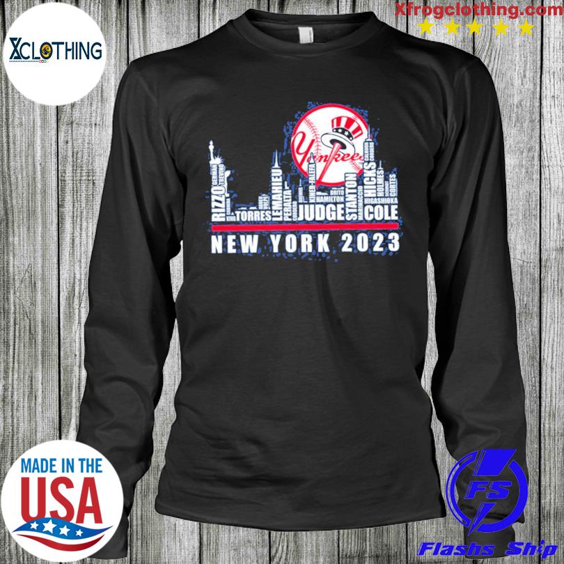 New York Yankees Skyline Player Names 2023 T-shirt,Sweater, Hoodie, And  Long Sleeved, Ladies, Tank Top