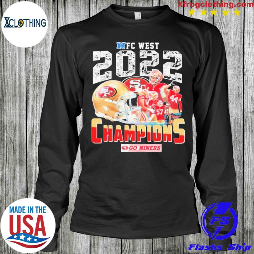 Go Niners 2022 NFC West Division Champions San Francisco 49ers Unisex  T-Shirt - REVER LAVIE