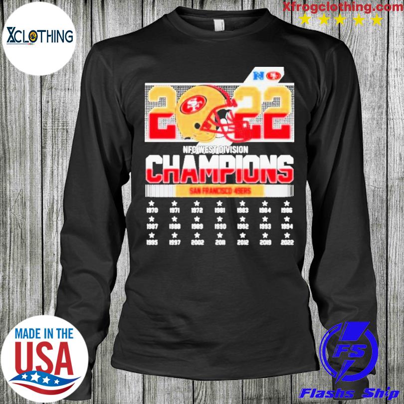 2022 NFC West Champions San Francisco 49ers 1970-2022 Shirt, hoodie,  sweater, long sleeve and tank top