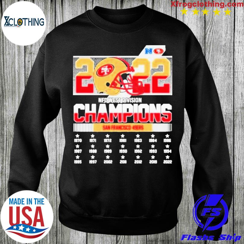 San francisco 49ers winner 2022 nfc west champions shirt, hoodie, sweater,  long sleeve and tank top