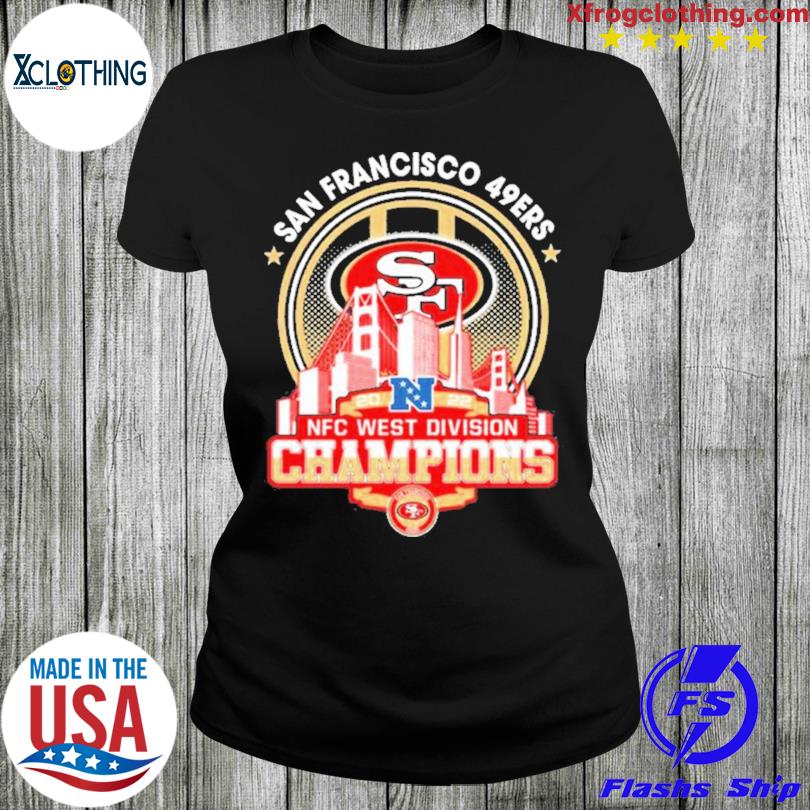 San francisco 49ers nfc west division championship apparel 49ers nfc west division  champs gear shirt, hoodie, sweater, long sleeve and tank top