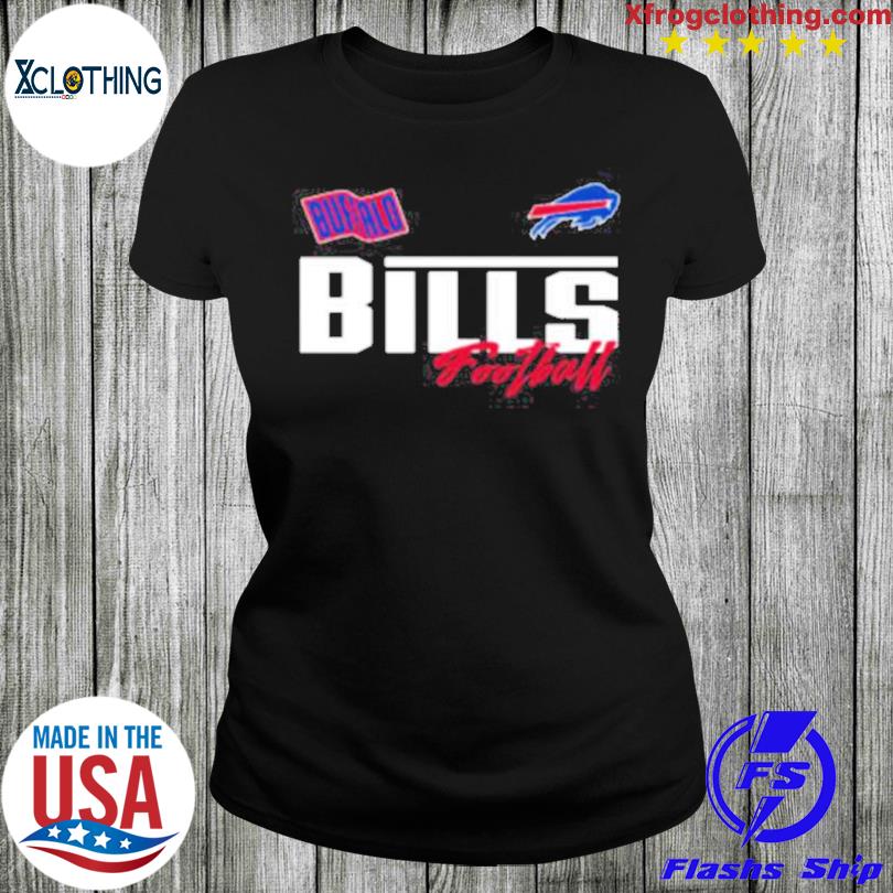 NFL Team Apparel Youth Buffalo Bills Run Back White T-Shirt