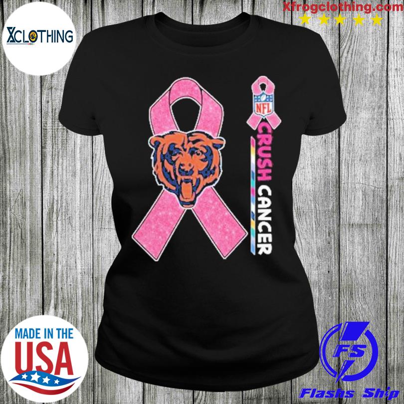 Crush Cancer Chicago Bears NFL Shirt Cancer Support Women Men