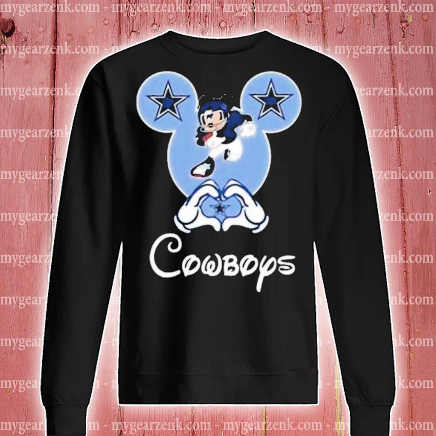 Dallas Cowboy Football Mickey Sweatshirt Vintage Style Crewneck Nfl Shirt T- Shirt - TeebyHumans