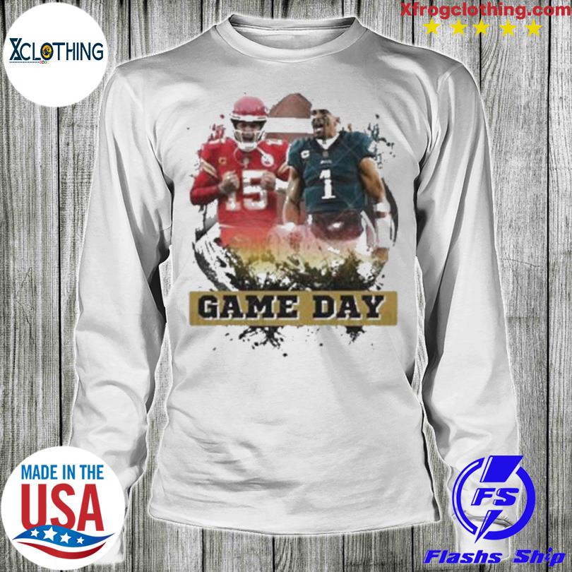 Official NFL Football 2023 Kansas Chiefs vs philadelphia eagle on game day  super bowl 2023 T-shirt, hoodie, tank top, sweater and long sleeve t-shirt