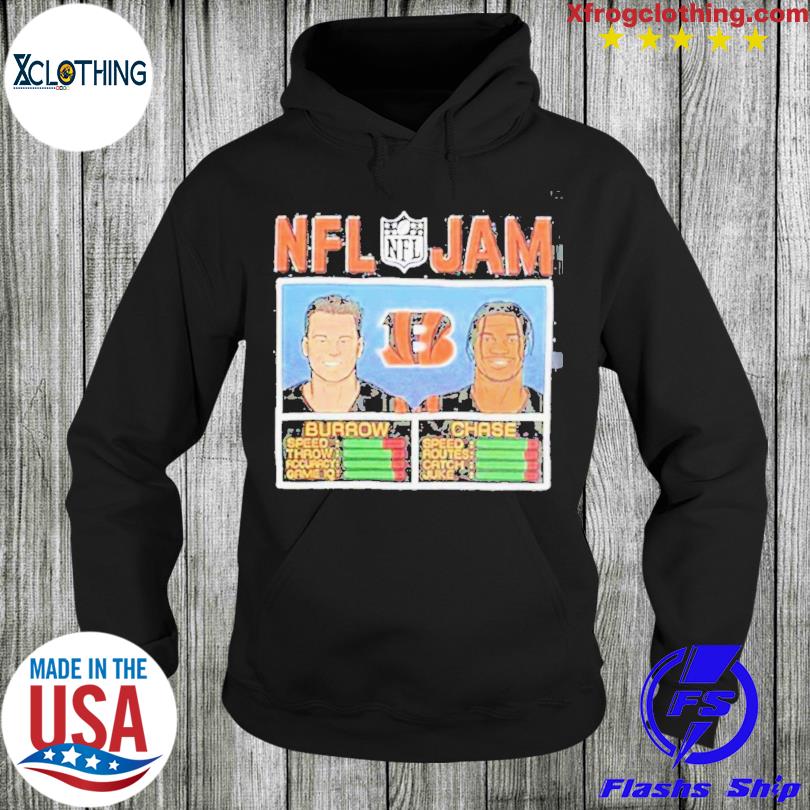 NFL jam bengals Joe burrow and ja'marr chase shirt, hoodie, sweater and  long sleeve