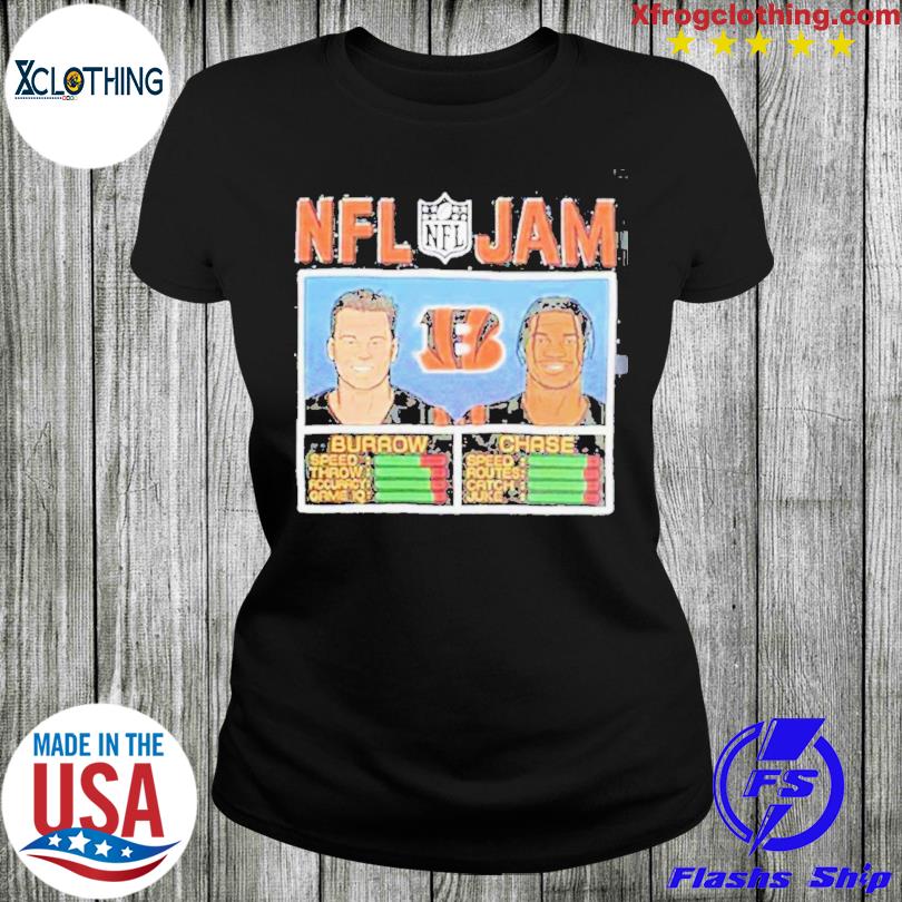 NFL Jam Bengals Burrow Chase shirt, hoodie, longsleeve tee, sweater