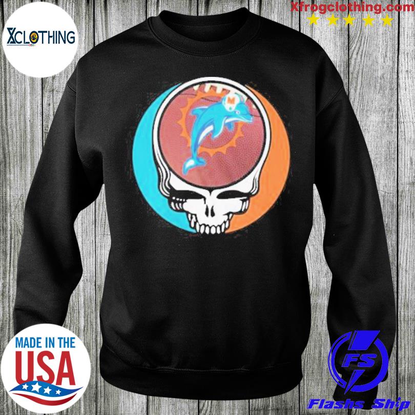 Nfl Miami Dolphins Grateful Dead Logo T- shirt, hoodie, sweater and long  sleeve