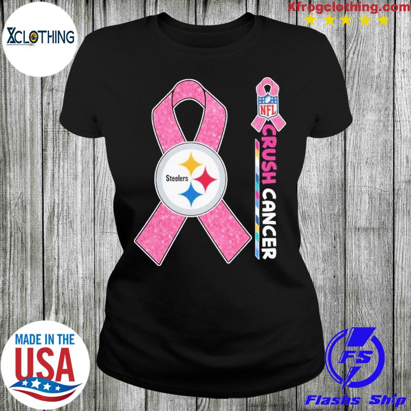 Product pittsburgh Steelers NFL crush cancer 2023 shirt, hoodie, sweater,  long sleeve and tank top