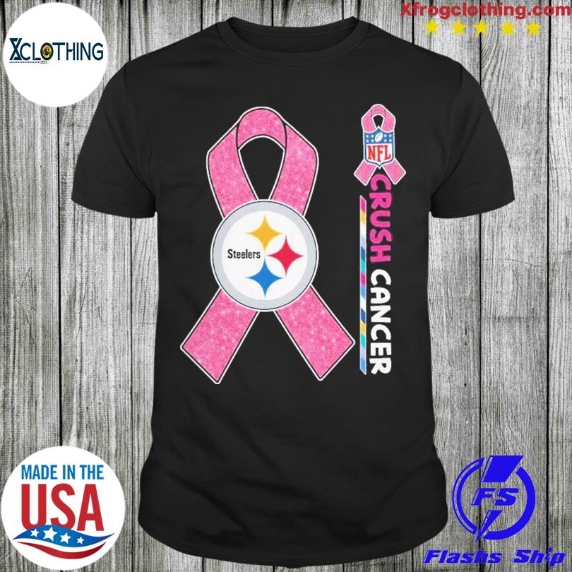 Pittsburgh steelers nfl crush cancer shirt, hoodie, sweater, long sleeve  and tank top