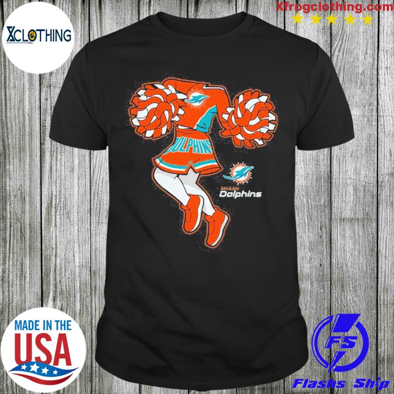 NFL Team Apparel Youth Miami Dolphins Liquid Camo Aqua T-Shirt