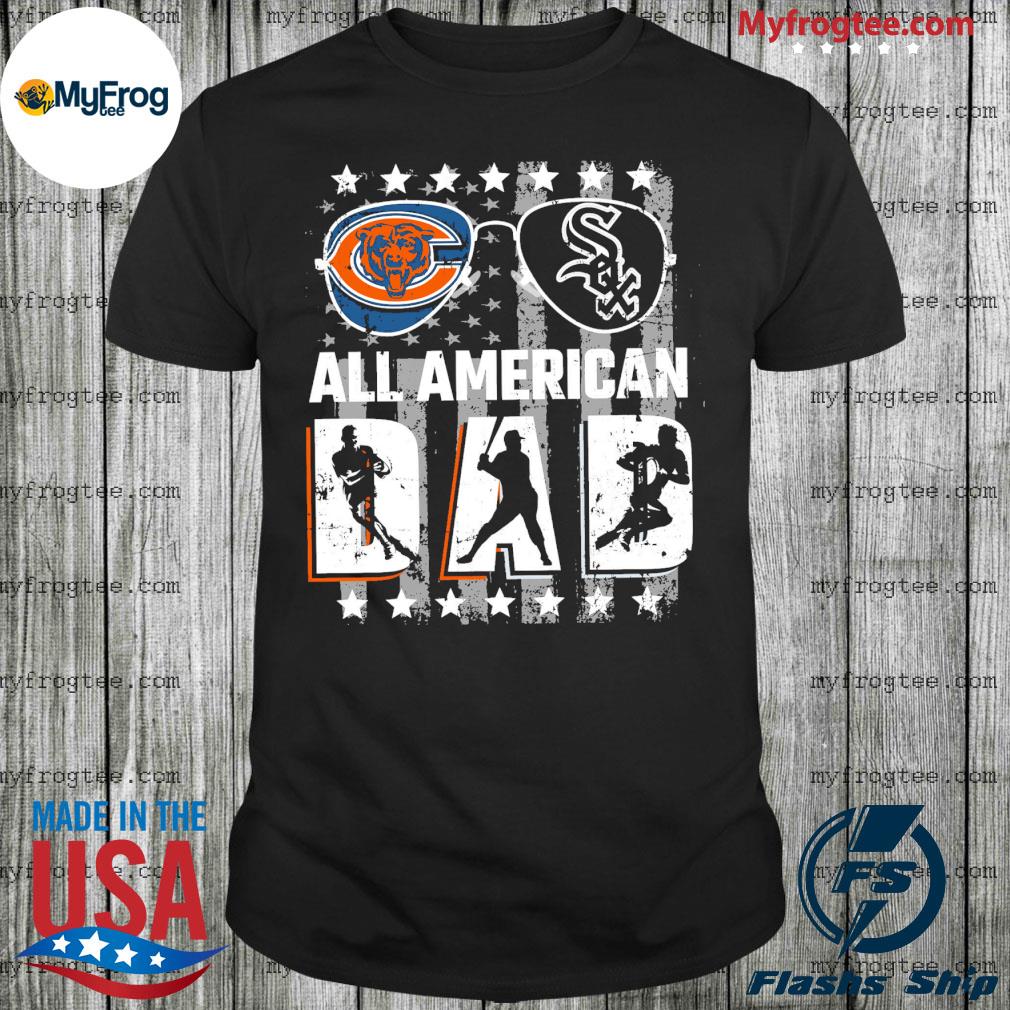 Glasses Chicago Bears and Chicago White Sox all American Dad flag